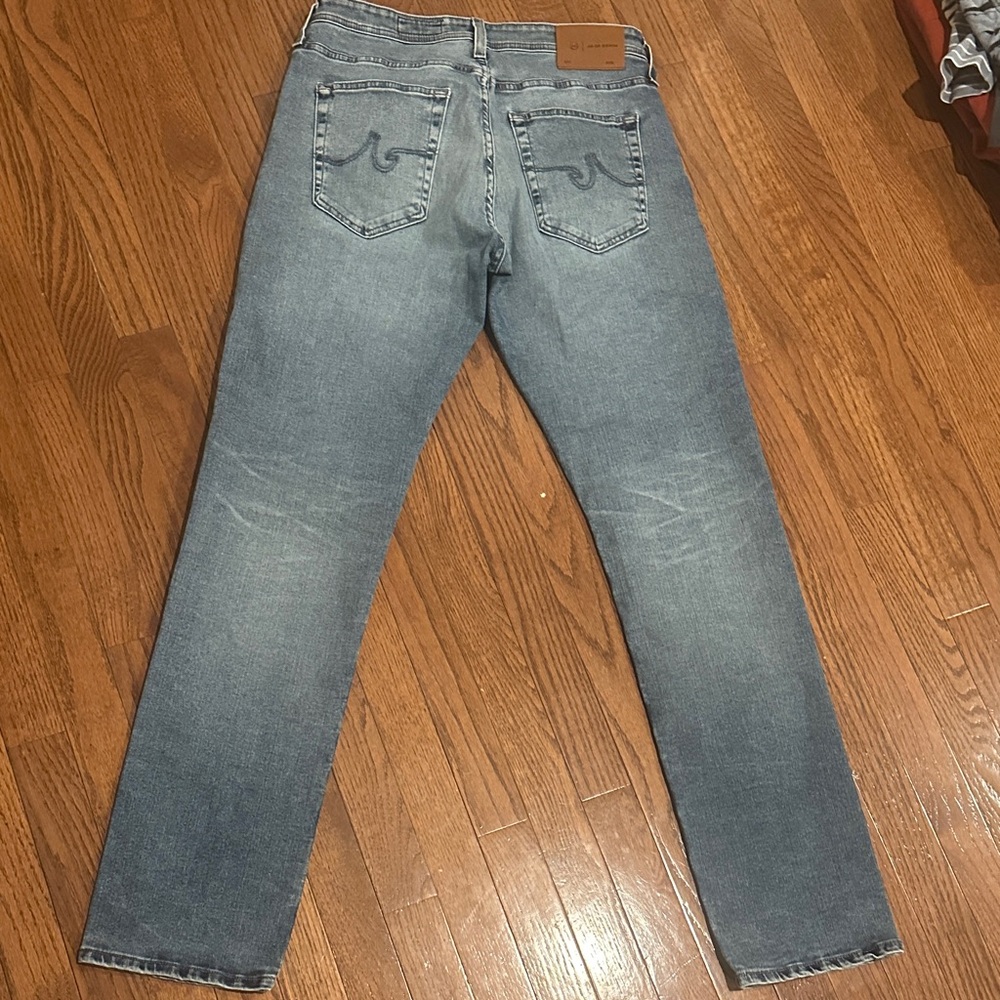 AG Adriano Goldschmied Men's Slim Jeans in Light Blue - Picture 5 of 6